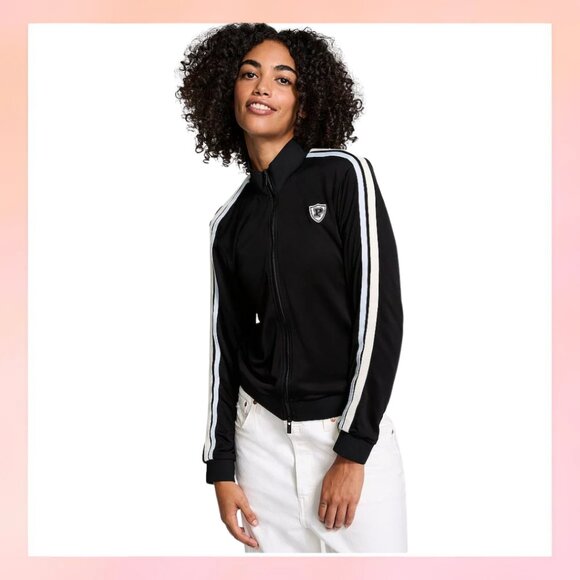 PINK Victoria's Secret Jackets & Blazers - Victoria's Secret PINK Black Tracksuit Full Zip Jacket- Medium